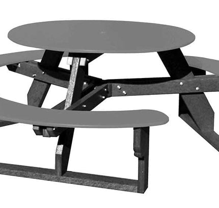 Open Round Table for Versatile and Customizable Outdoor Round Table Seating