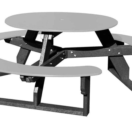 Open Round Table for Versatile and Customizable Outdoor Round Table Seating