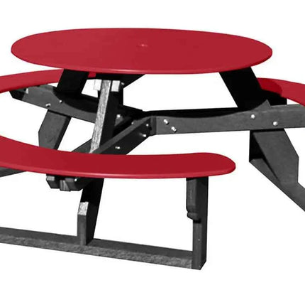 Open Round Table for Versatile and Customizable Outdoor Round Table Seating