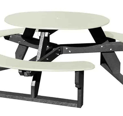 Open Round Table for Versatile and Customizable Outdoor Round Table Seating