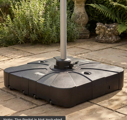 Outdoor Cantilever Umbrella Base Square Water/Sand Fillable Base