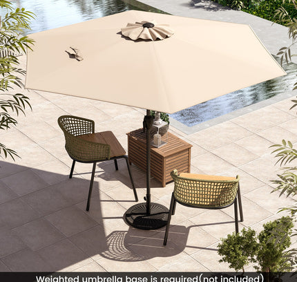 7.5 feet Outdoor Patio Heavy Duty Market Umbrella with Push Button Tilt