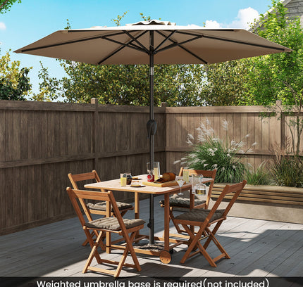 7.5 feet Outdoor Patio Heavy Duty Market Umbrella with Push Button Tilt