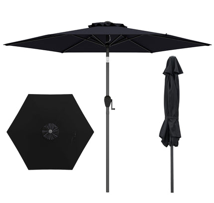 7.5 feet Outdoor Patio Heavy Duty Market Umbrella with Push Button Tilt