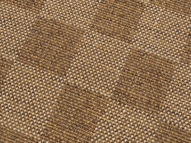 Kuval Checkered Brown Outdoor Rug