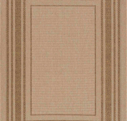 Isoko Bordered Faux Jute Outdoor Rug