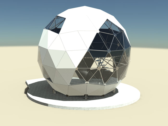 CNC Dome Planet Stainless Steel + T6061 Geodesic Sphere Enclosure