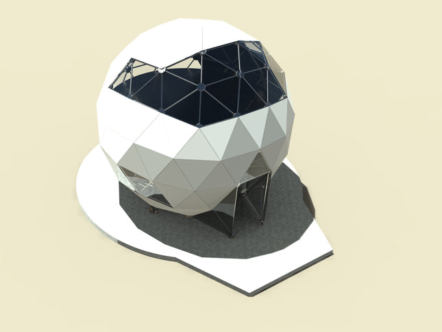 CNC Dome Planet Stainless Steel + T6061 Geodesic Sphere Enclosure