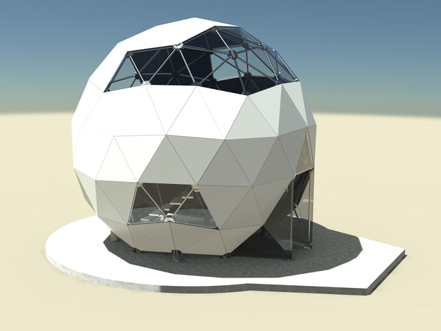 CNC Dome Planet Stainless Steel + T6061 Geodesic Sphere Enclosure
