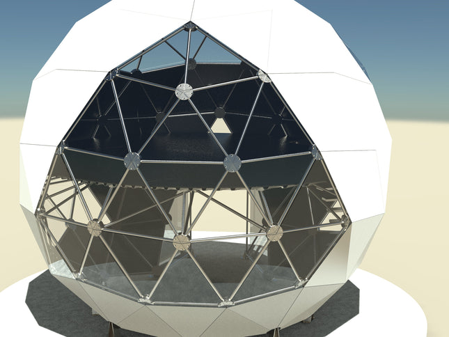 CNC Dome Planet Stainless Steel + T6061 Geodesic Sphere Enclosure