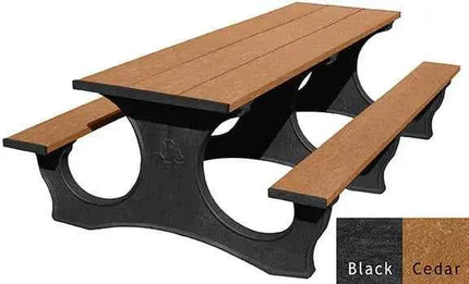 Polly Tuff Picnic Table – Durable 8 Ft Easy Access Outdoor Seating