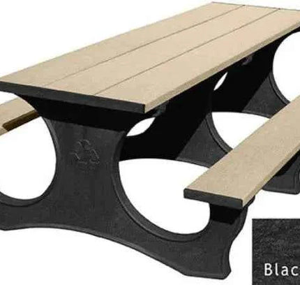 Polly Tuff Picnic Table – Durable 8 Ft Easy Access Outdoor Seating