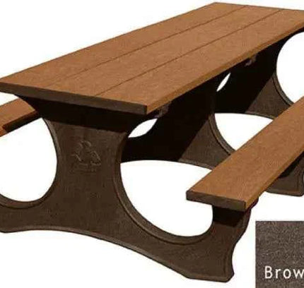 Polly Tuff Picnic Table – Durable 8 Ft Easy Access Outdoor Seating