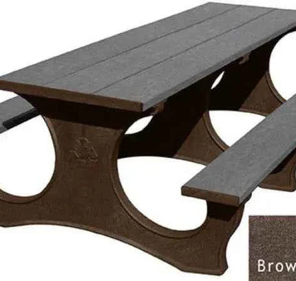 Polly Tuff Picnic Table – Durable 8 Ft Easy Access Outdoor Seating