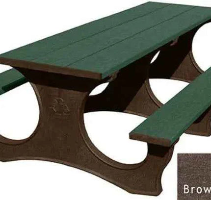 Polly Tuff Picnic Table – Durable 8 Ft Easy Access Outdoor Seating