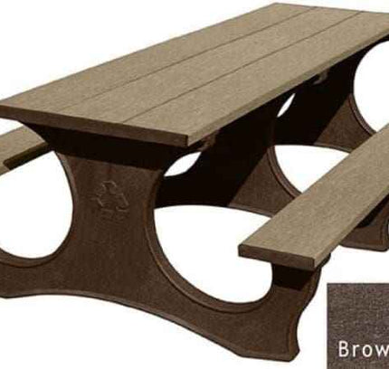 Polly Tuff Picnic Table – Durable 8 Ft Easy Access Outdoor Seating