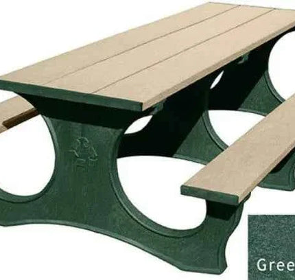 Polly Tuff Picnic Table – Durable 8 Ft Easy Access Outdoor Seating