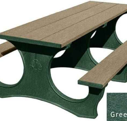 Polly Tuff Picnic Table – Durable 8 Ft Easy Access Outdoor Seating