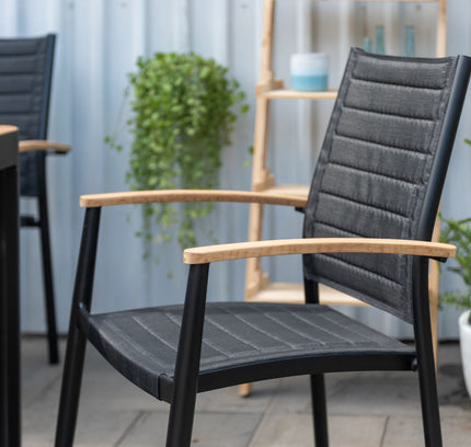 Portals Dark Lite 2pc Stacking Armchair
