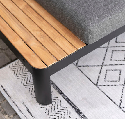 Portals Dark 2-Seat Sofa