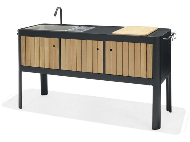 Portals Dark Outdoor Kitchen