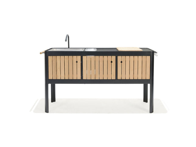 Portals Dark Outdoor Kitchen
