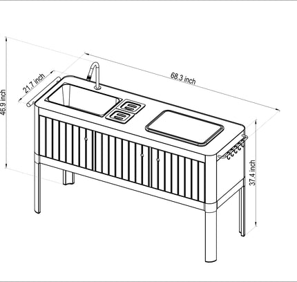 Portals Light Outdoor Kitchen