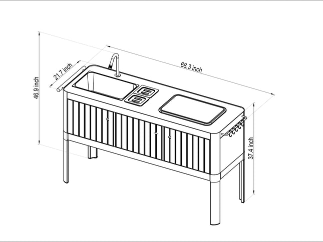 Portals Light Outdoor Kitchen