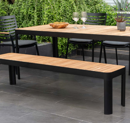 Portals Teak and Aluminum Picnic Bench