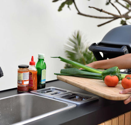 Portals Dark Outdoor Kitchen