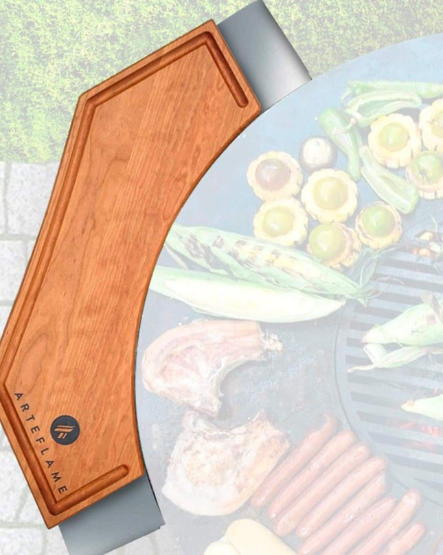 Custom Cherry Wood Cutting Block for 30" Arteflame Grills - Enhance Your Cooking