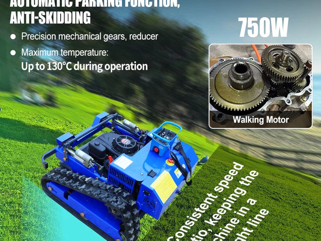 550mm Self-Propelled Remote-Controlled Lawn Mower for Small Household Gardens Outdoor Maintenance Robot