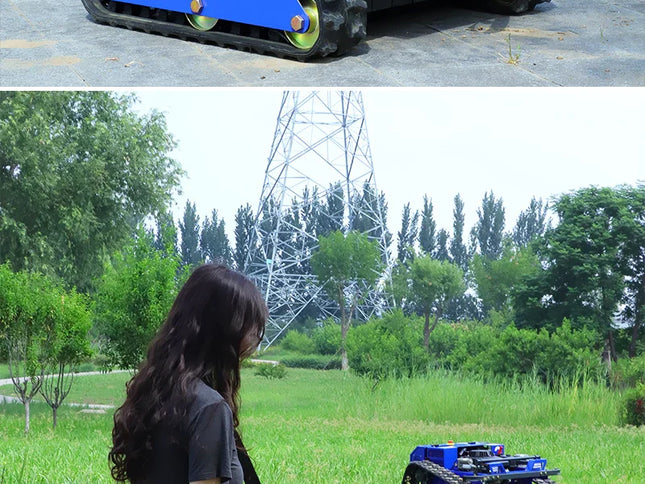 550mm Self-Propelled Remote-Controlled Lawn Mower for Small Household Gardens Outdoor Maintenance Robot