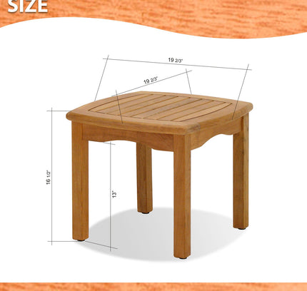 Intan Teak Side Table & 2 Ninia Chairs
