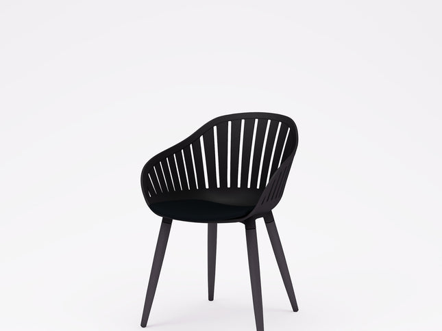 Nassau Resin and Aluminum Chairs - 4 Piece
