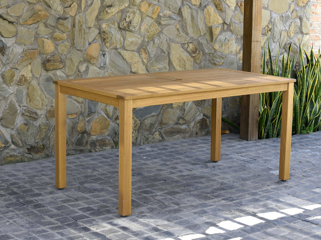Orlando Wood Table and Manhattan Black Dining Set