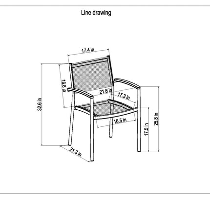 Orlando Rectangular Table and Vera Armchair Dining Set