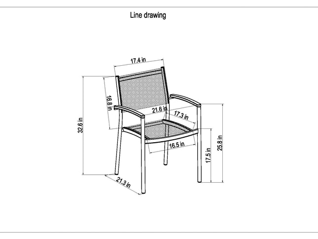 Orlando Rectangular Table and Vera Armchair Dining Set