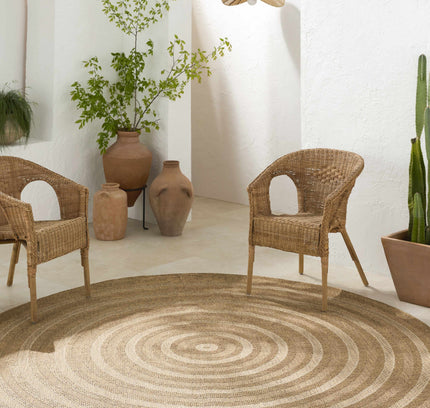 Dyami Flatweave Faux Jute Outdoor Rug
