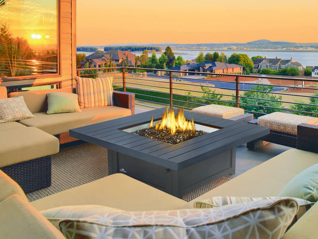 Patio Elegance St. Tropez Fire Table – Square Patioflame Table