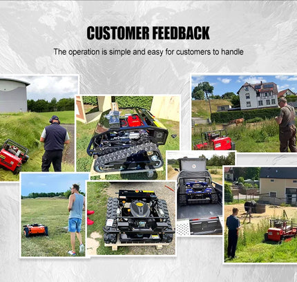 550mm Self-Propelled Remote-Controlled Lawn Mower for Small Household Gardens Outdoor Maintenance Robot
