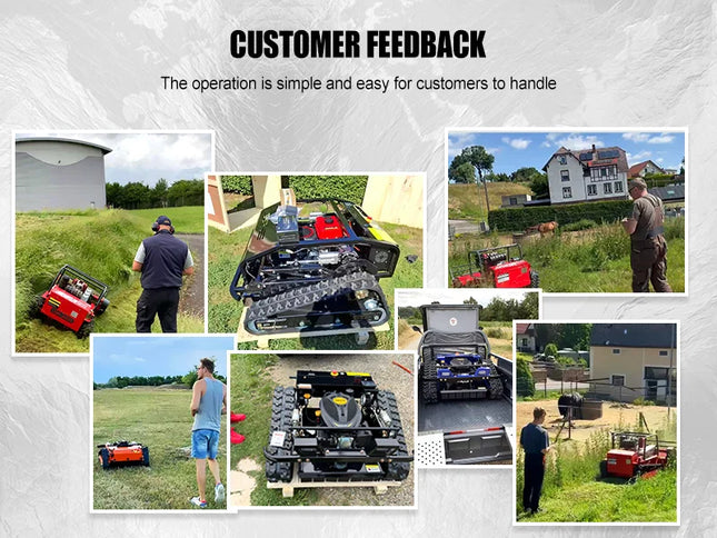 550mm Self-Propelled Remote-Controlled Lawn Mower for Small Household Gardens Outdoor Maintenance Robot