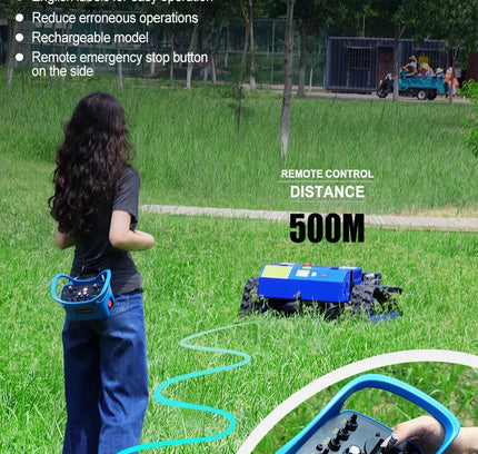 550mm Self-Propelled Remote-Controlled Lawn Mower for Small Household Gardens Outdoor Maintenance Robot