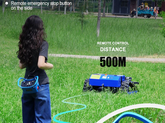 550mm Self-Propelled Remote-Controlled Lawn Mower for Small Household Gardens Outdoor Maintenance Robot