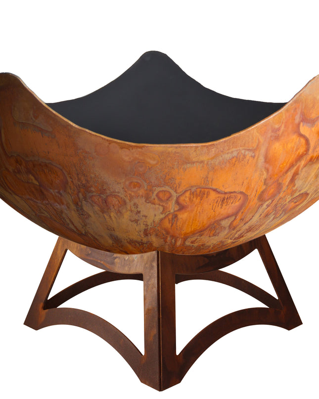 "Stellar" Artisan Fire Bowl with Hollow Base (Made In USA)