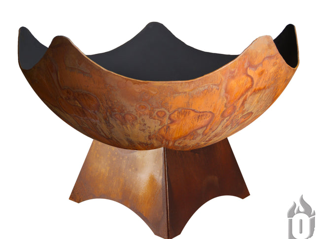 Ohio Flame Stellar Fire Bowl, Standard Base, Patina, 30"-41"