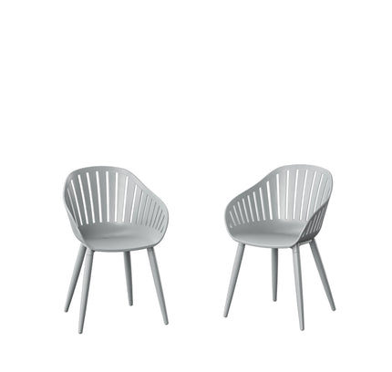 Nassau Resin and Aluminum Chairs - 4 Piece