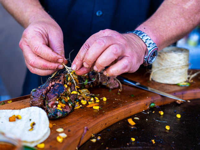 Custom Cherry Wood Cutting Block for 30" & 40" Arteflame Grills - Elegant and Durable