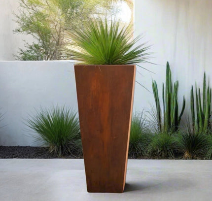 Corten Steel Tapered Planter
