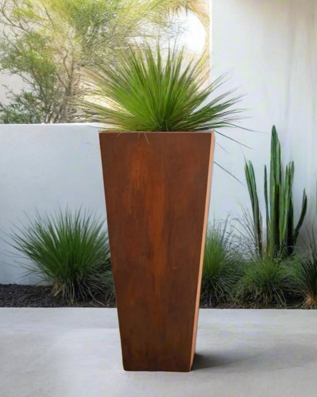Corten Steel Tapered Planter